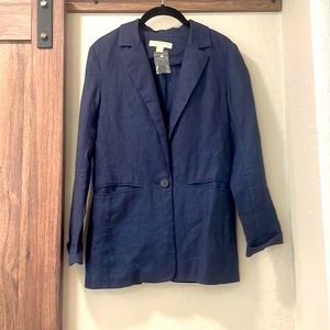 Michael Kors Doublr Breasted Linen Blazer